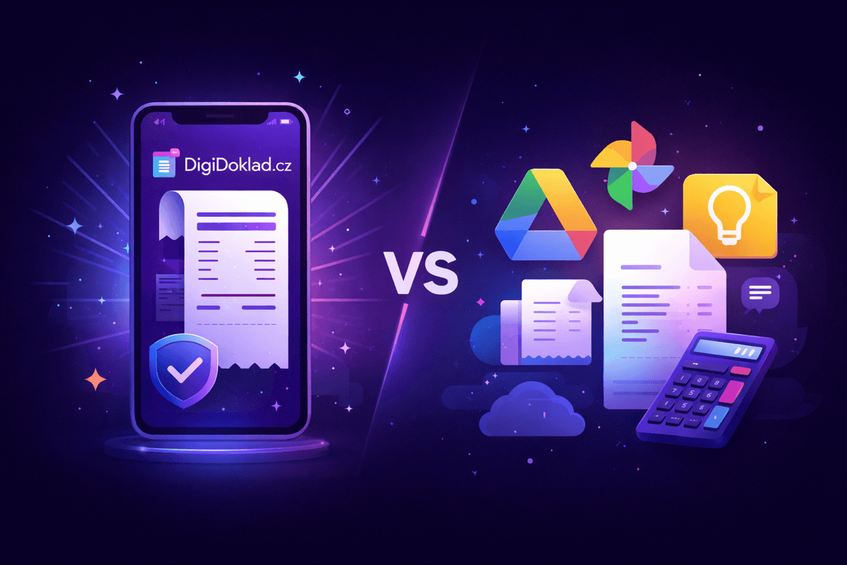 Article illustration: DigiDoklad vs Google Drive, Photos, and Notes - DigiDoklad